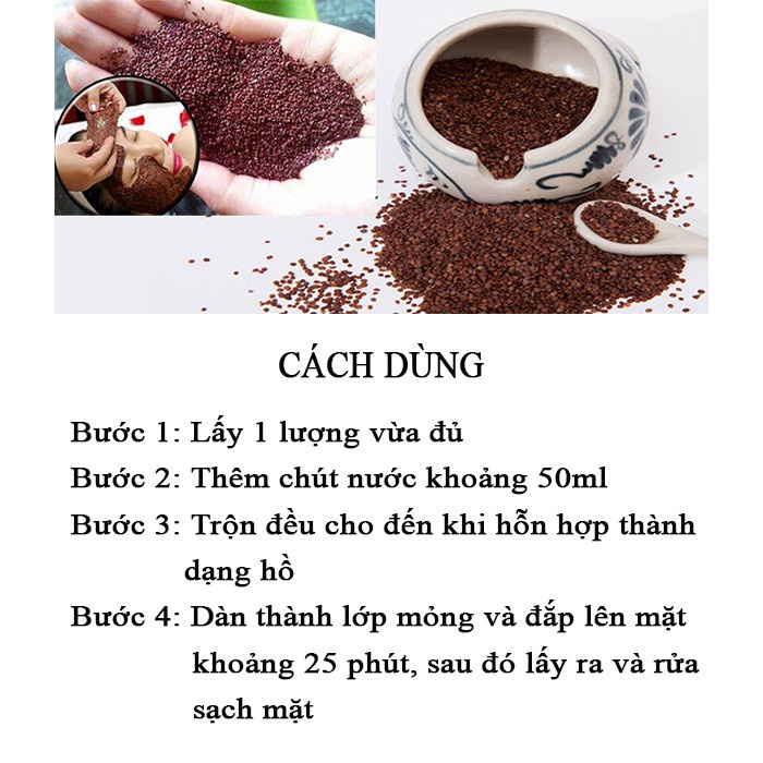 (Chính Hãng) Mặt nạ thảo mộc ngũ hoa hạt Quyên Lara 200g chính hãng