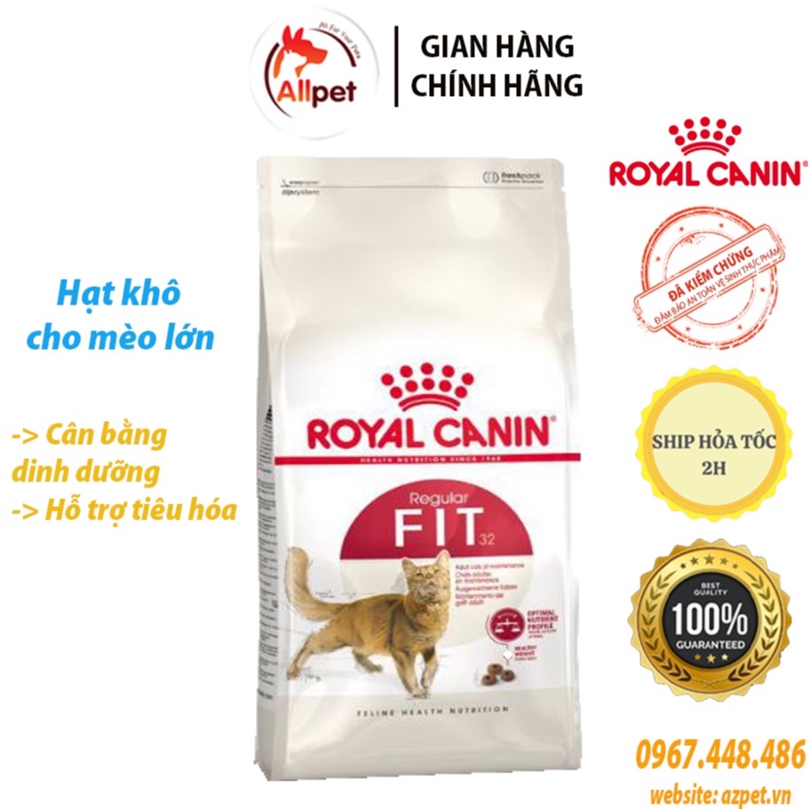 Thức ăn cho mèo ROYAL CANIN FIT 32 túi 2kg, Hạt cho mèo ROYAL CANIN, đồ ăn cho mèo FIT 32.