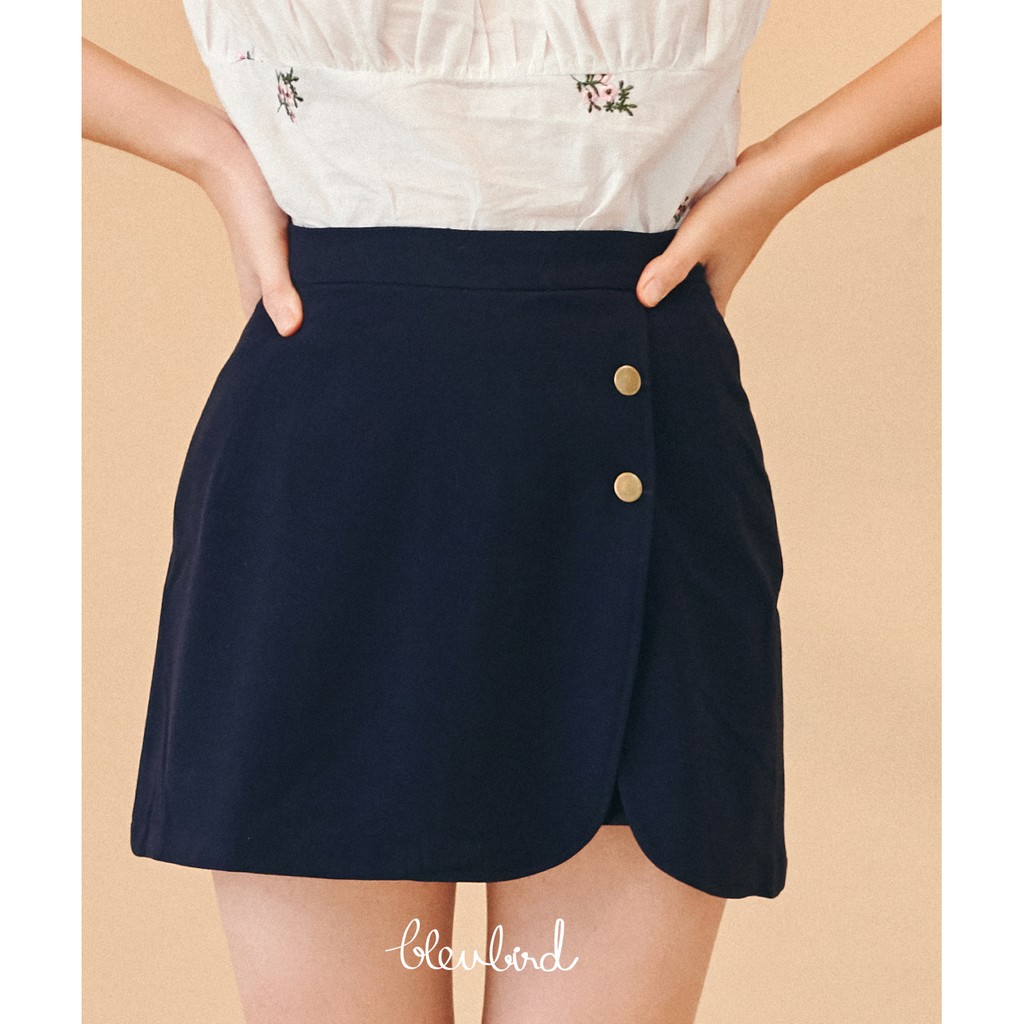 BLEUBIRD Quần váy vải cotton dập khuy DARJEELING SKORT