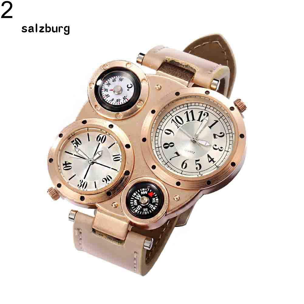 Đồng hồ đeo tay 4 mặt số kết hợp nhiệt kế và la bàn độc đáo chống nước và thời trang cho nam | BigBuy360 - bigbuy360.vn