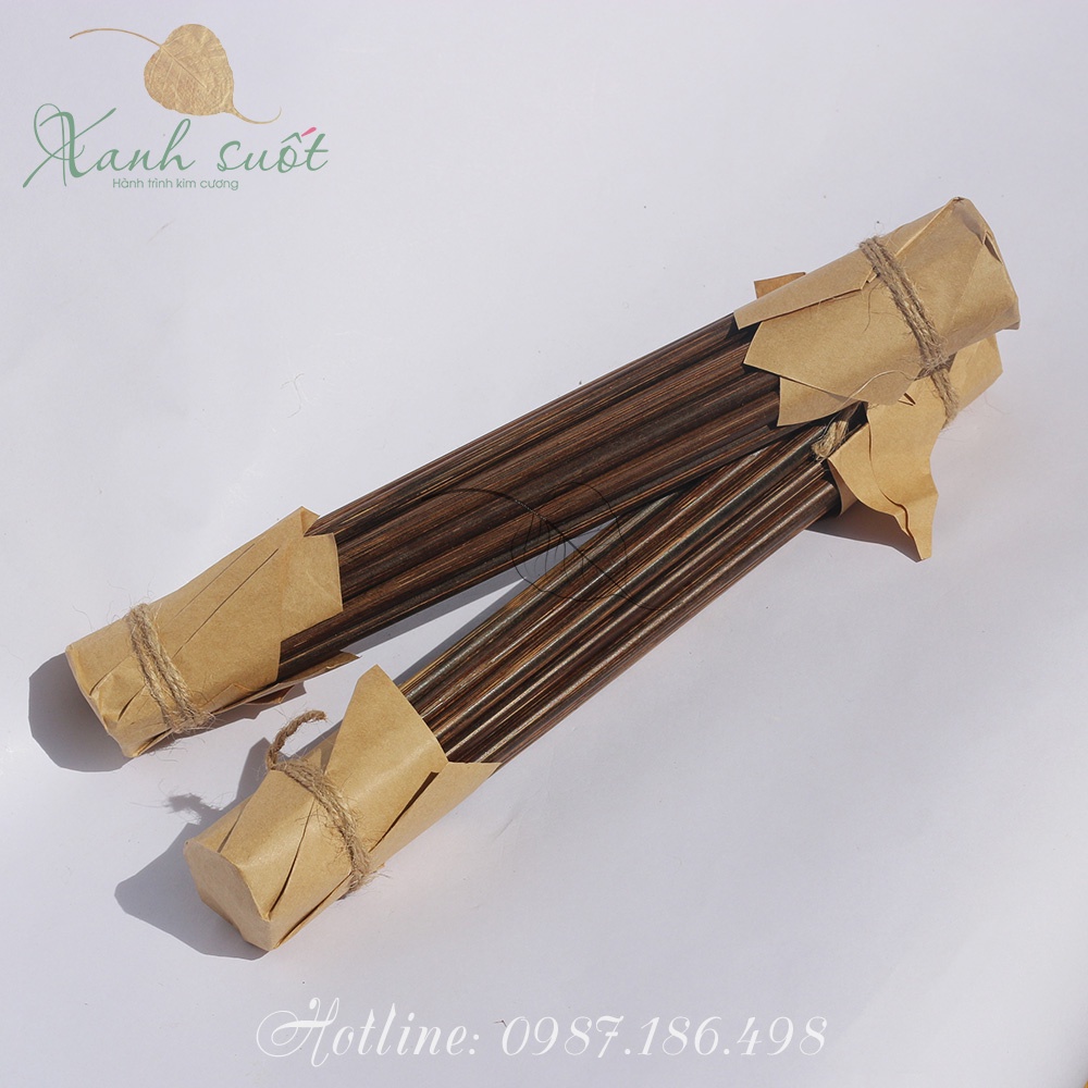 [Xanh Suốt] Đũa Sóng Lá Buông/ Lá Kè- Chopsticks Made From Corypha Leaves