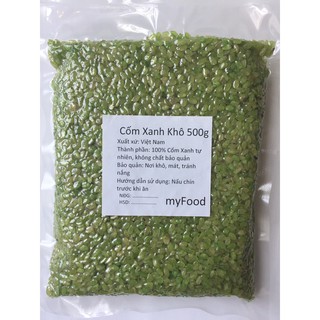 500-1kg- Cốm Xanh khô Cốm nấu chè