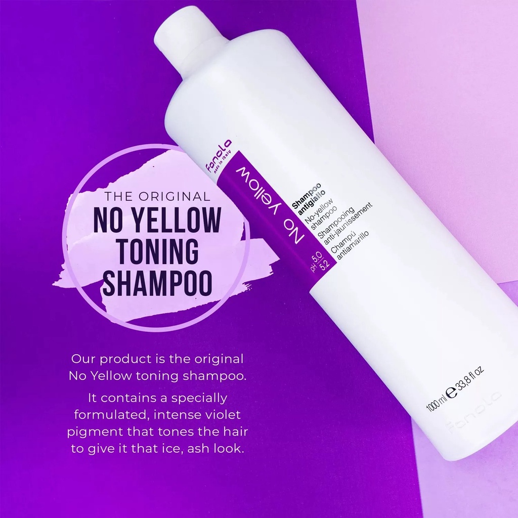Dầu gội tím khử vàng Fanola No Yellow Shampoo 350ml