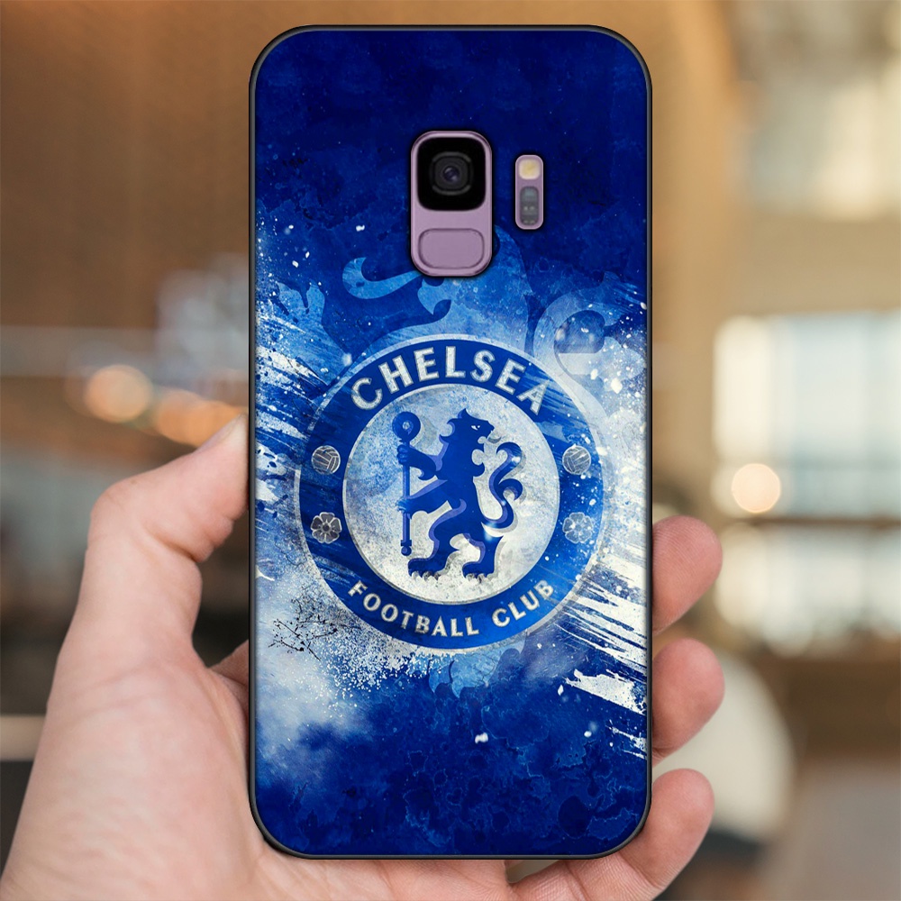 Ốp lưng Samsung S9 viền đen in hình Chelsea FC