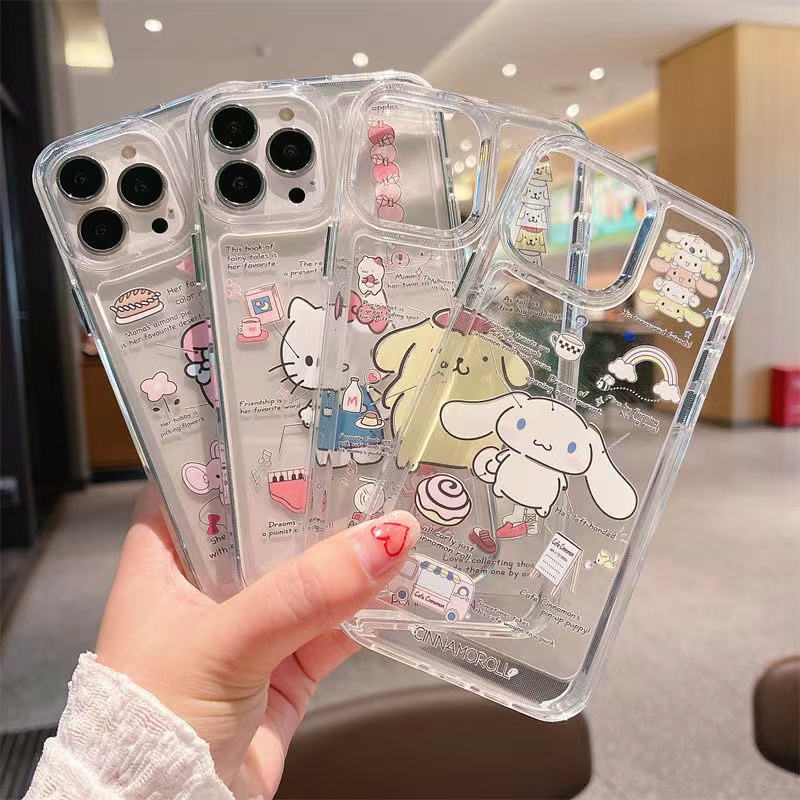 Ốp Điện Thoại Trong Suốt Họa Tiết Hoạt Hình Cho iphone 14 Pro Max 11 13 7 8 Plus 12 13Pro Max X XS Max 7 8 SE 2020