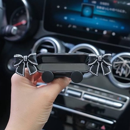 Giá Đỡ Điện Thoại Oto Cài Cửa Gió Gắn Nơ Thời Trang Xinh Xắn Cho Phái Nữ | BigBuy360 - bigbuy360.vn