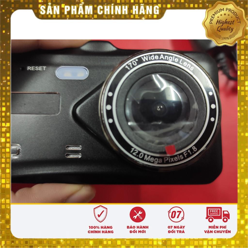 Camera hành trình trước sau cho xe ô tô full HD 1080 _T002 ,có đế hút chân không _tặng kèm thẻ nhớ 32GB