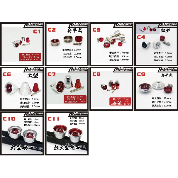 Phụ kiện độ custom metal part cho mô hình - bô đẩy spout thruster cho Gundam Metal Nozzle C1-C11