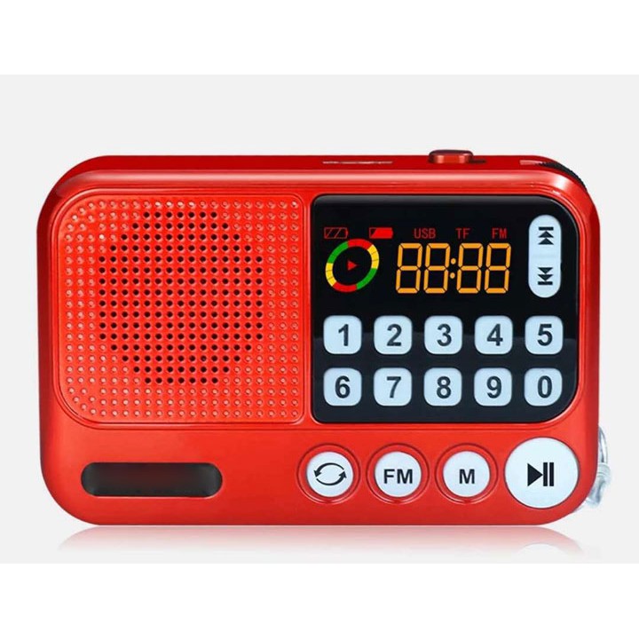 Đài radio kiêm loa nghe nhạc mini S99 hỗ trợ thẻ nhớ, usb, jack 3.5