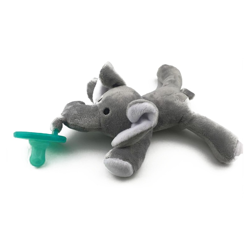 Núm Ti Giả Ngậm Mọc Răng Bằng Silicon Mềm Hình Thú Nhồi Bông Có Thể Tháo Rời Cho Bé Sơ Sinh