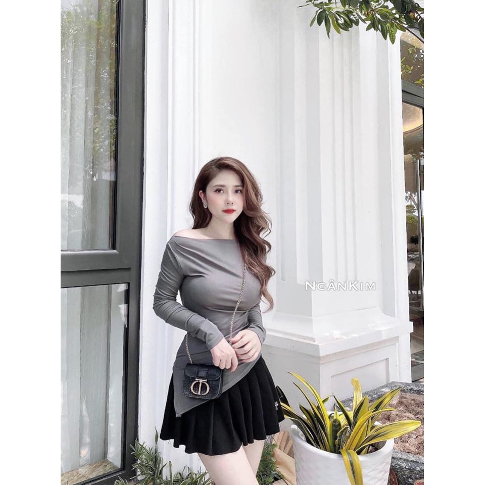 [Mã WARUN10 giảm 10K đơn 99K] Áo phông lệch vai chéo vạt ( kèm ảnh thật và video ) | BigBuy360 - bigbuy360.vn