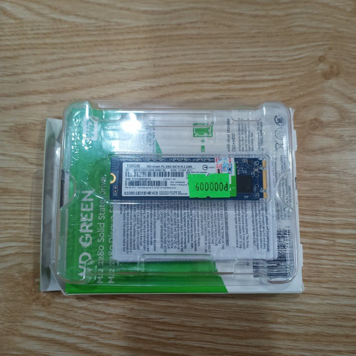 Ổ cứng SSD Western Digital Green M.2 2280 Sata III 120GB WDS120G2G0B - Bảo hành 12 tháng