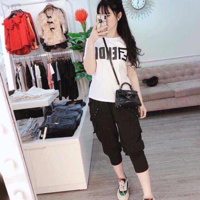 Quần bomber nữ phối dây