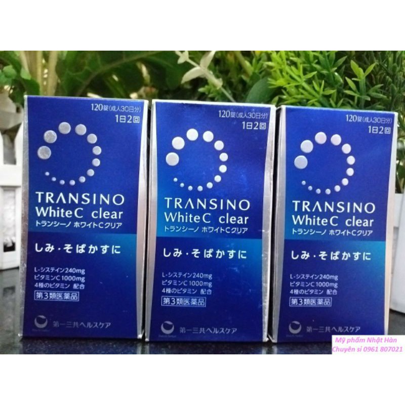 Viên uống trắng da Transino White C 120 viên Nhật Bản