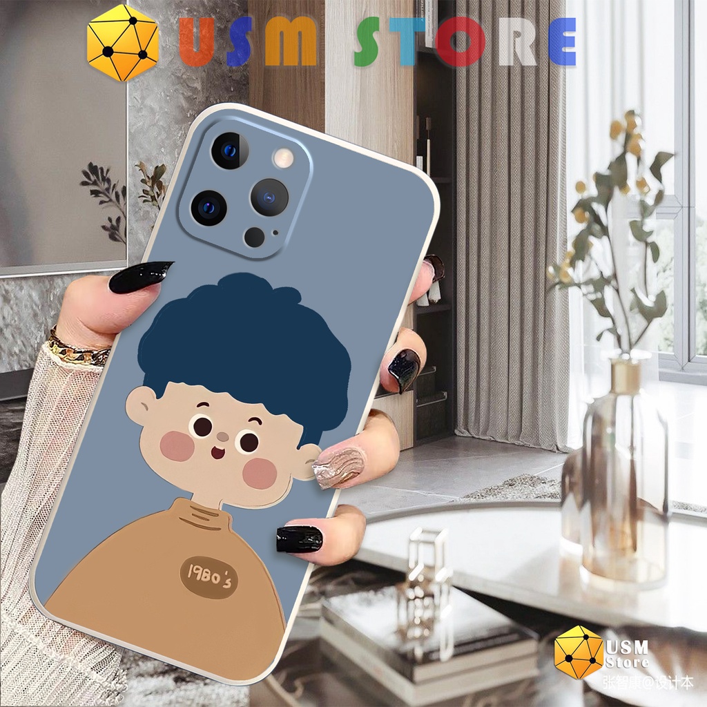 Ốp lưng iphone 11/11Pro/11Promax/12/12Mini/12Pro/12Promax/13/13Promax/13Mini, viền vuông bảo vệ cam, in hình cặp đôi