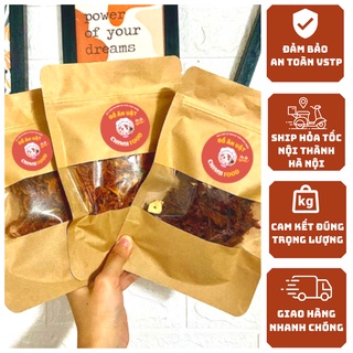 Đồ ăn vặt khô gà, khô heo, khô bò túi zip 100g chimii food