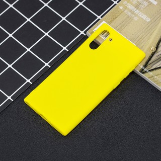Casing Samsung Galaxy Note 8 9 10 Plus candy color soft silicone Phone Case