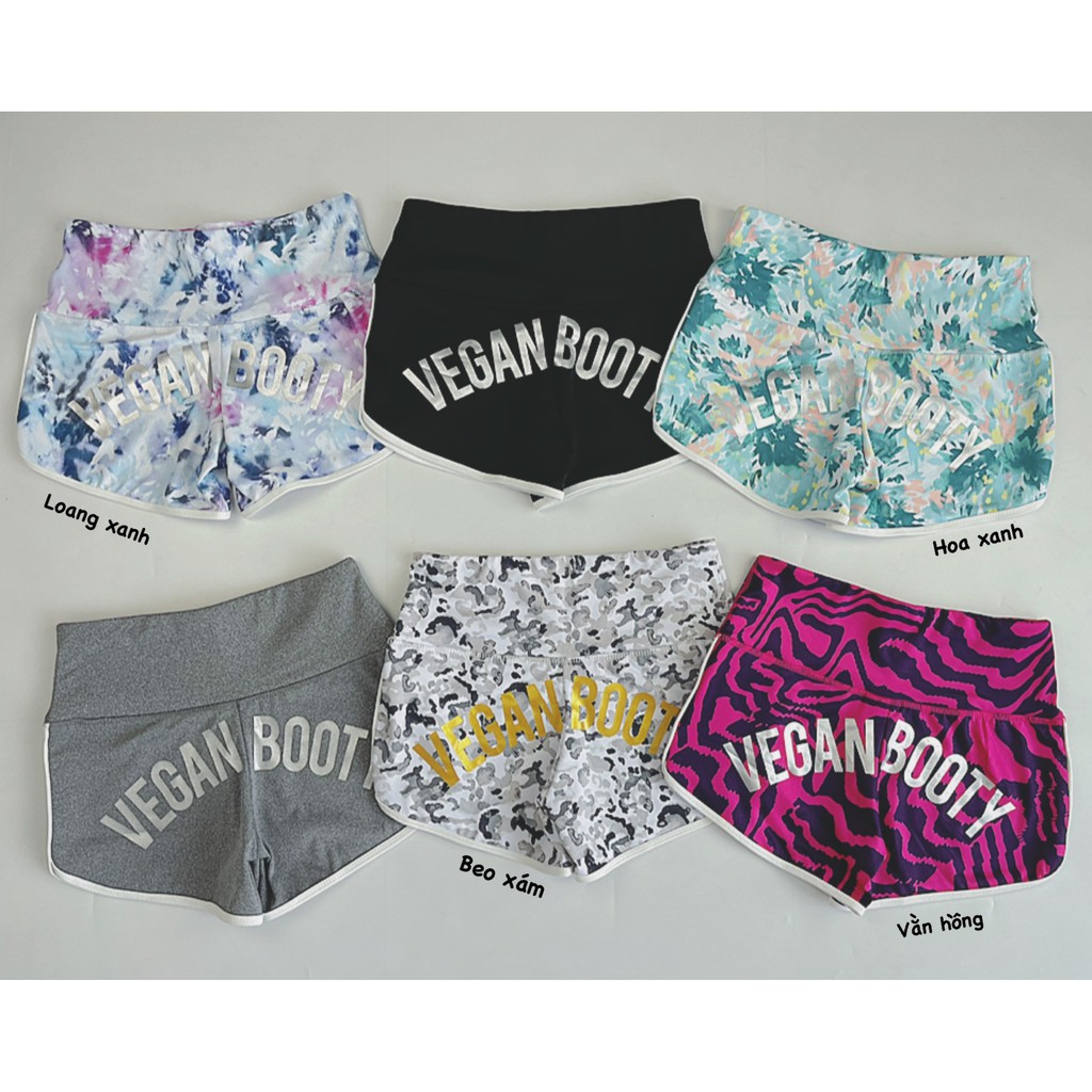 QUẦN ĐÙI VEGAN BOOTY CẠP CAO GEN BỤNG IN NHŨ SIÊU HOT