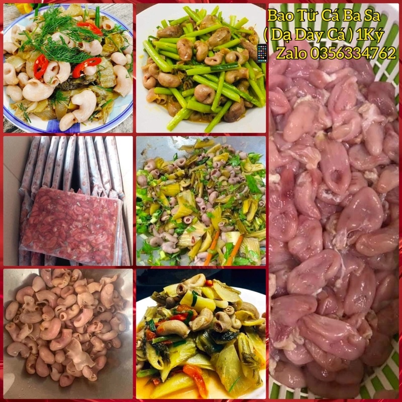 BAO TỬ CÁ BA SA ( DẠ DÀY CÁ ) bịch 1 ký