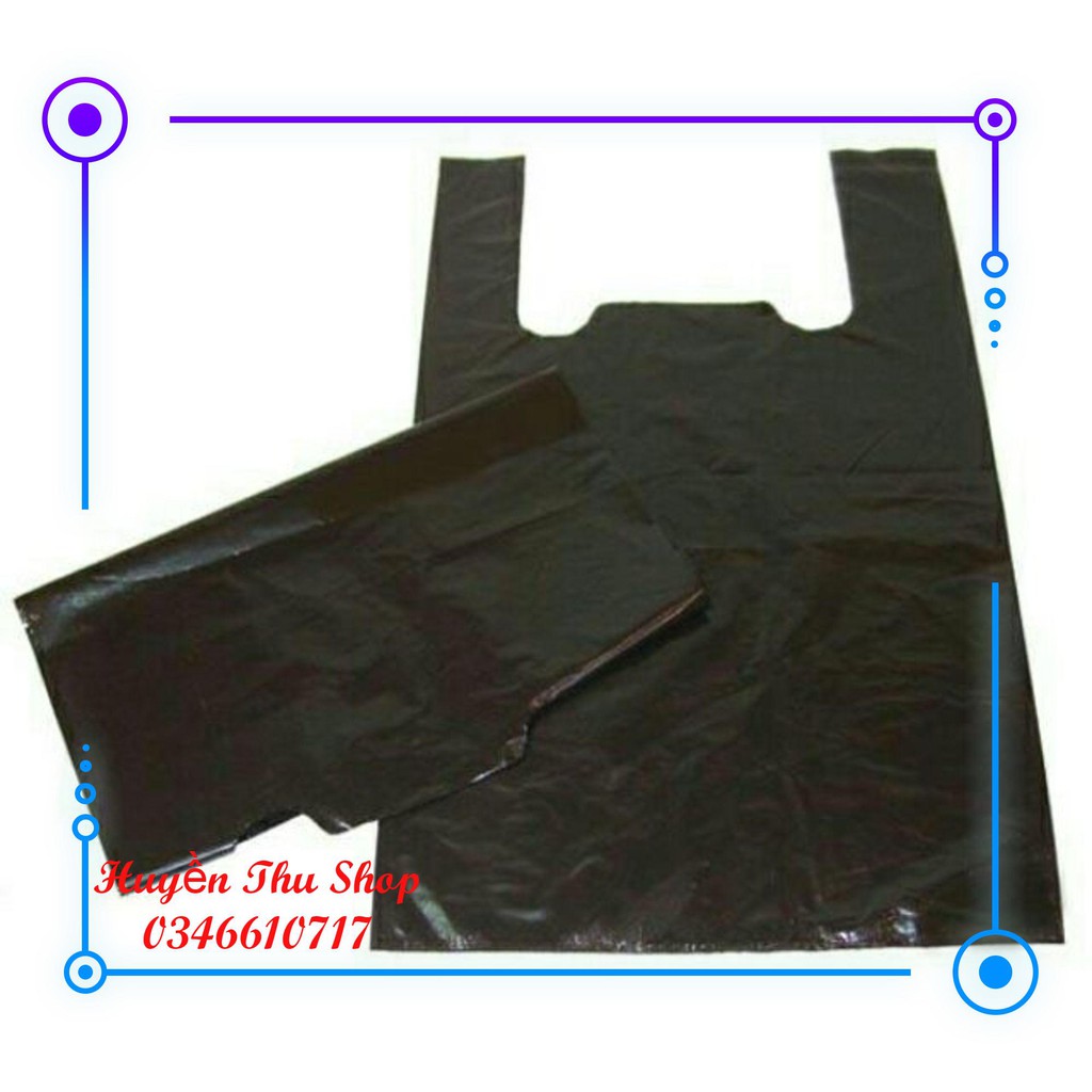 1kg túi nilon đen đủ kích cỡ