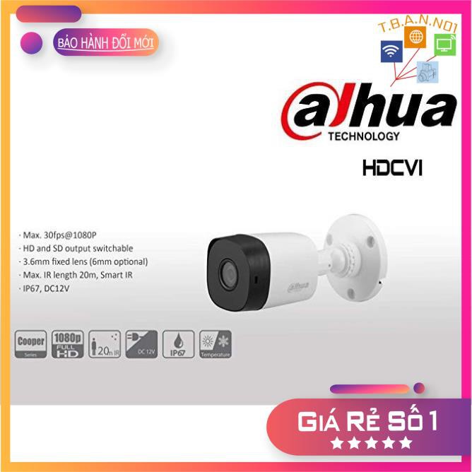 Trọn bộ 4 Camera Dahua chính hãng Full HD đầy đủ phụ kiện Dây Giắc Nguồn chỉ việc lắp, ổ cứng tùy chọn