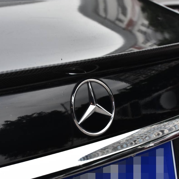 Logo biểu tượng sau xe Mercedes hình ngôi sao 3 cánh đường kính 90mm mã UM-20170413