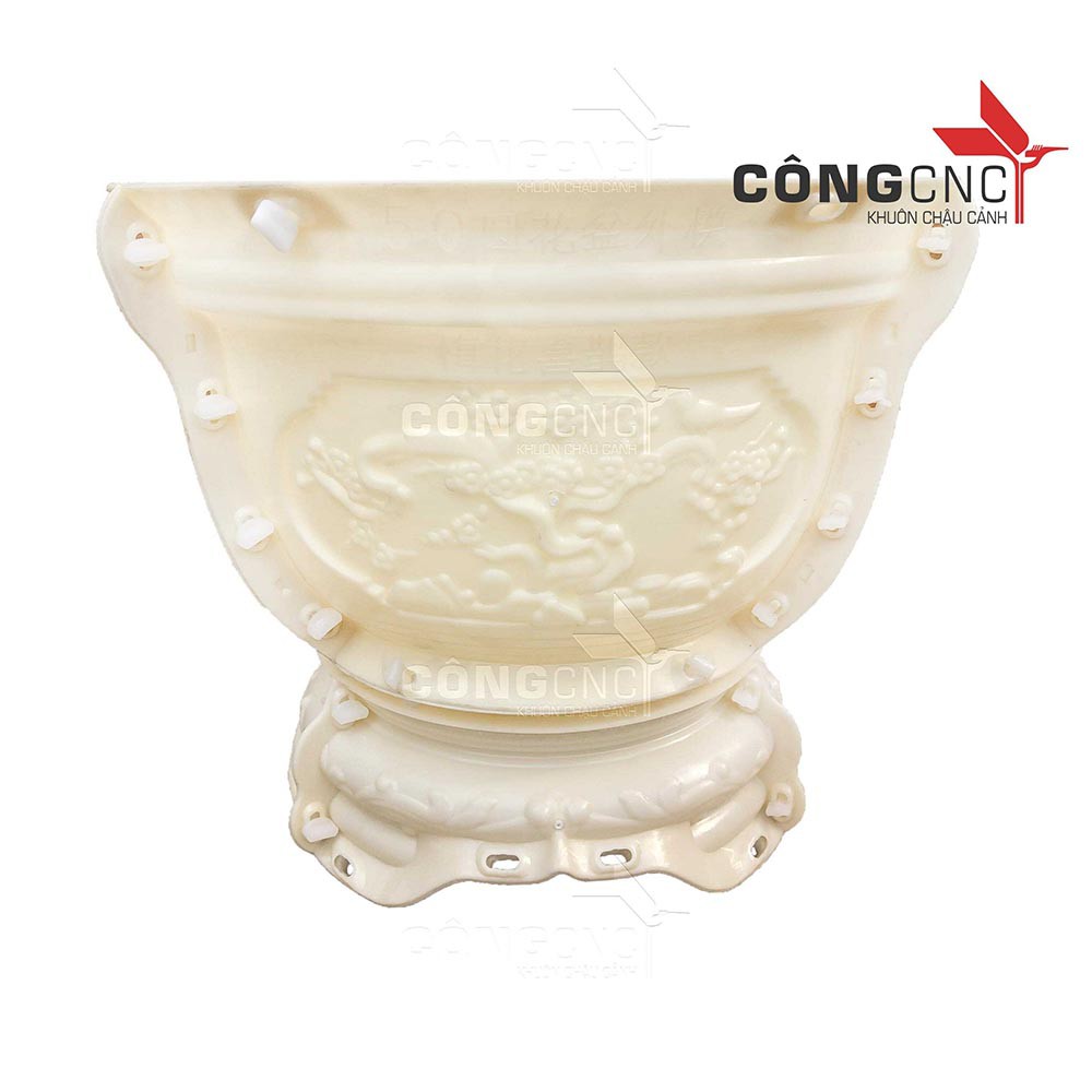 Khuôn Chậu Cảnh ABS, Khuôn Chậu Tròn 50 và đôn