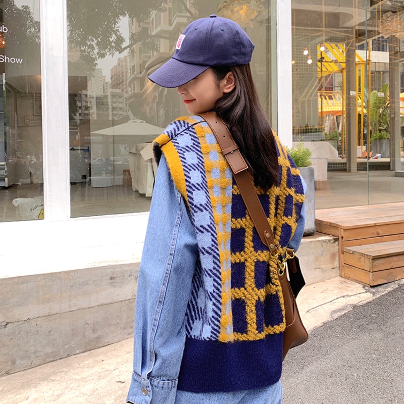 Áo len nữ không tay cổ chữ V hợp thời trang  | BigBuy360 - bigbuy360.vn