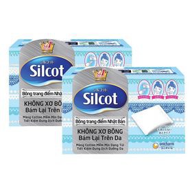 Bông tẩy trang Silcot Nhật Bản Hộp 82 miếng/66 miếng cao cấp xanh lá - Silcot Unicharm [siêu rẻ] tẩy sạch sâu | BigBuy360 - bigbuy360.vn