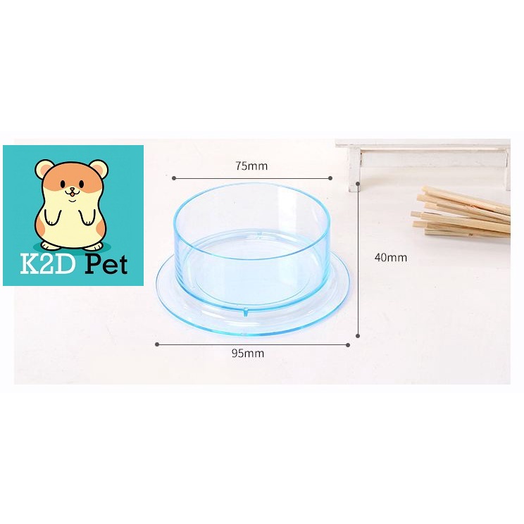 Bát ăn trong suốt cho hamster