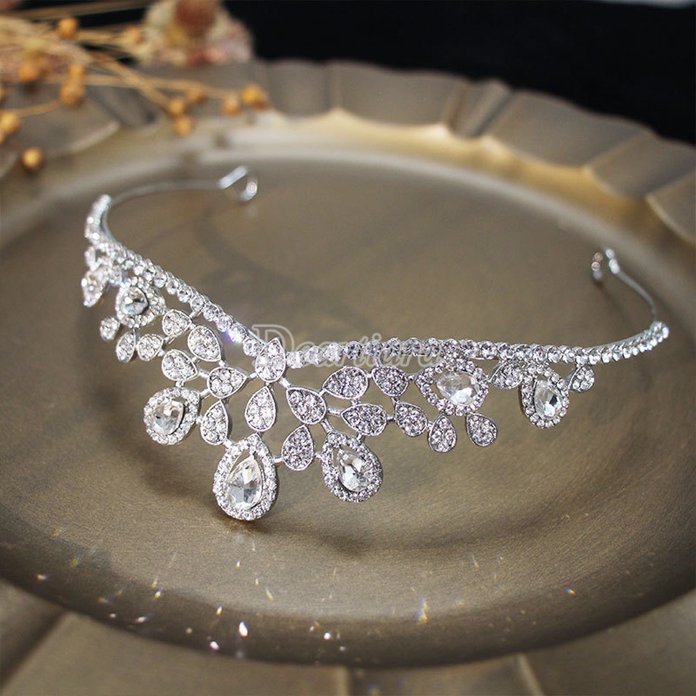 Vương Miện Thiết Kế Đơn Giản Thời Trang Cho Cô Dâu