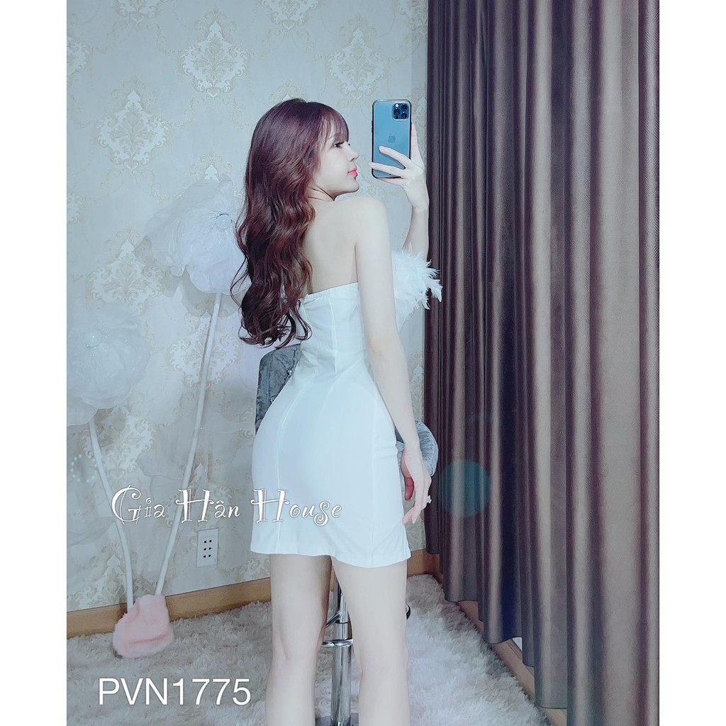 [Mã SKAMA06 giảm 8% tối đa 50K đơn 250K] Đầm lông xẻ đùi | BigBuy360 - bigbuy360.vn