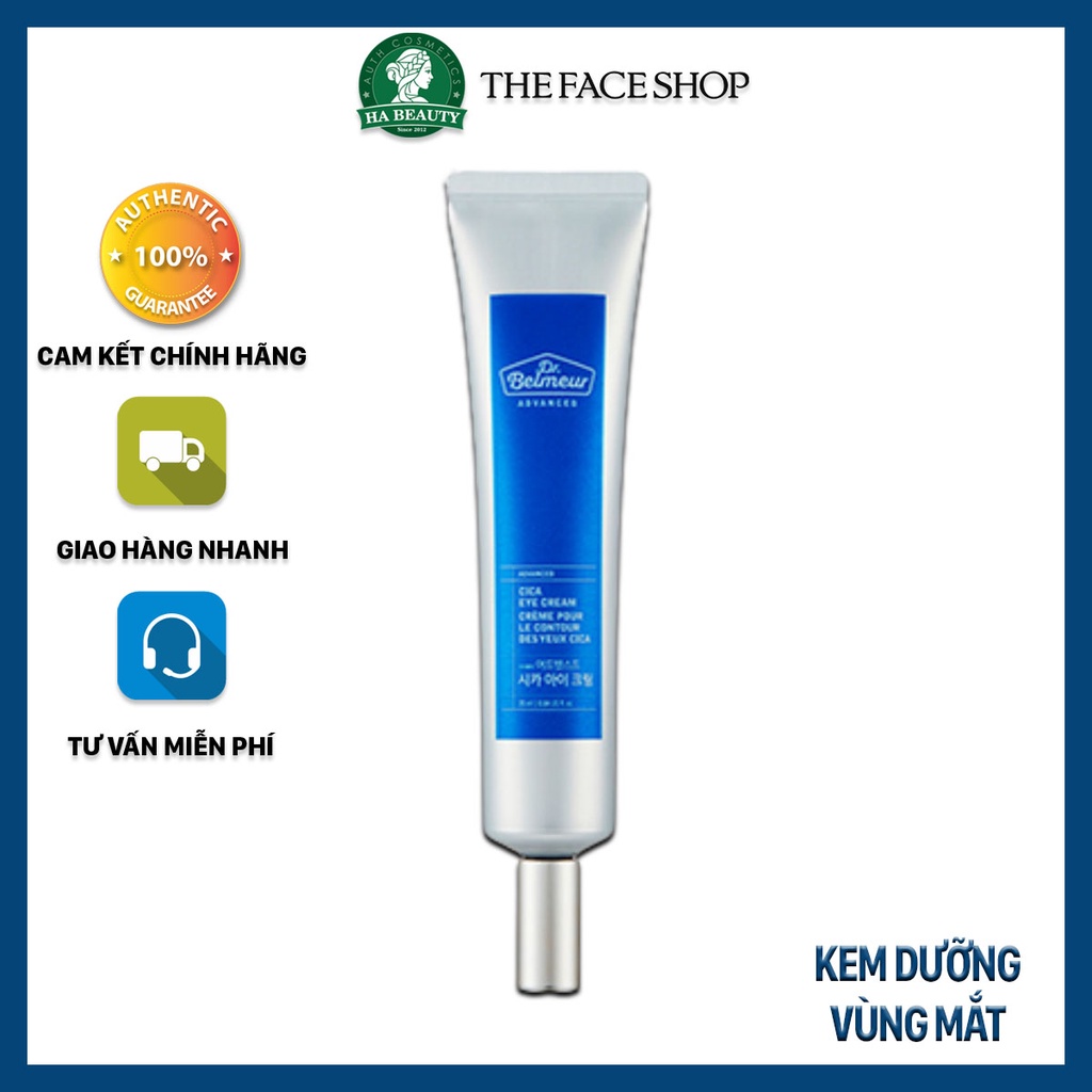 Kem dưỡng vùng mắt cải thiện nếp nhăn The Face Shop Dr Belmeur Advanced Cica Eye Cream 25ml