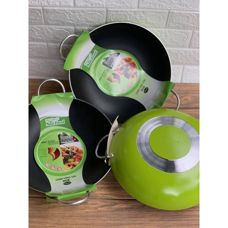 Chảo chống dính Green cook 34cm