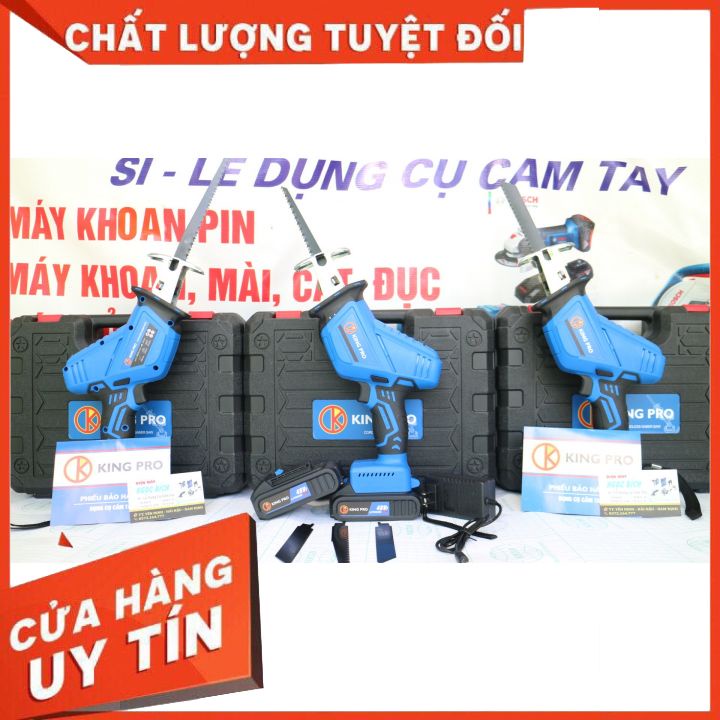 Máy cưa kiếm dùng pin 48v KINGPRO Cưa cắt đa năng sắt,gỗ,nhựa,ống nước....tiện dụng