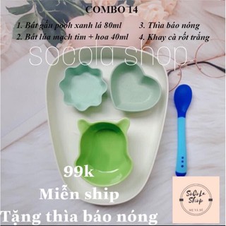 [Giá Sỉ ]Chén Bát Ăn Dặm Cho Bé Mini Nhựa Lúa Mạch