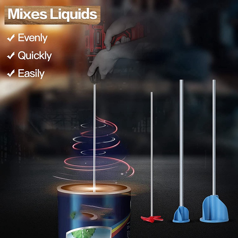 Bộ 3 Lưỡi Dao Trộn Sơn Epoxy Resin &amp; Gốm Tráng Men