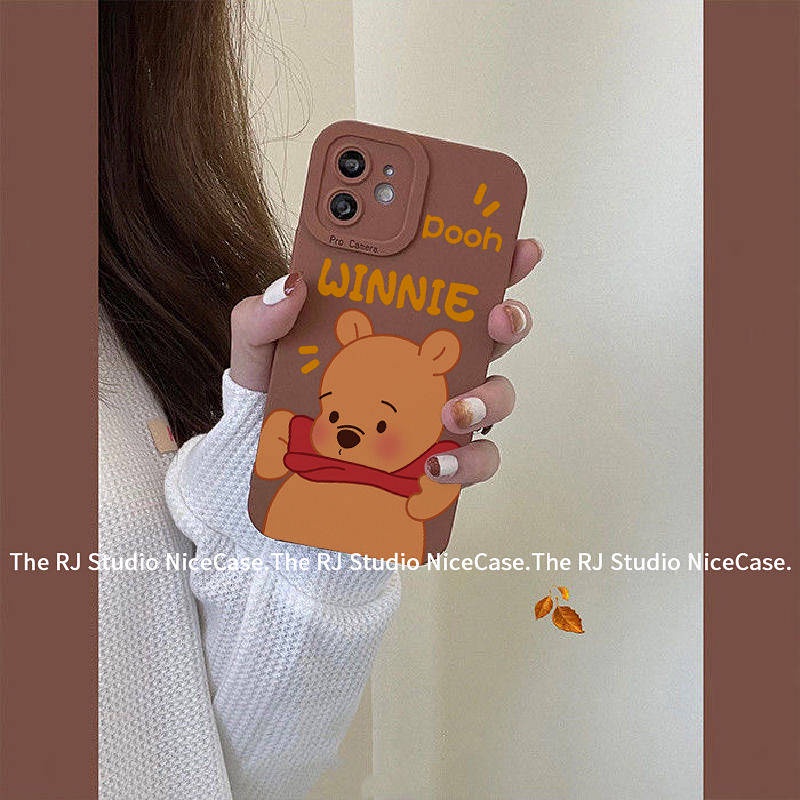 Xiaohongshu Same Style Iphone13pro Apple 11/12 Phone Case XR Pooh Bear Xsmax All-Inclusive 7/8Plus Y3y5