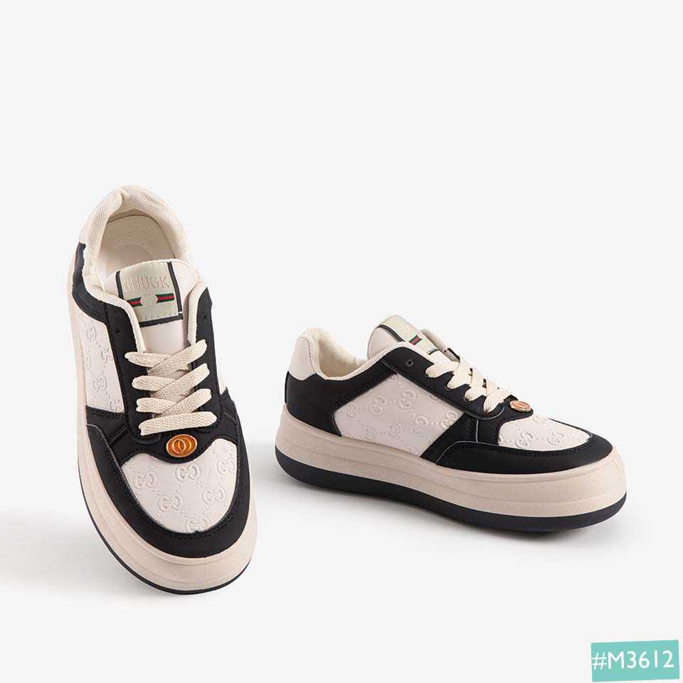 Giày Thể Thao Sneaker Nữ Bánh Mì MINSU M3612 Style Hàn Quốc Độn Đế 5cm Cực Đẹp Khi Đi Chơi, Học