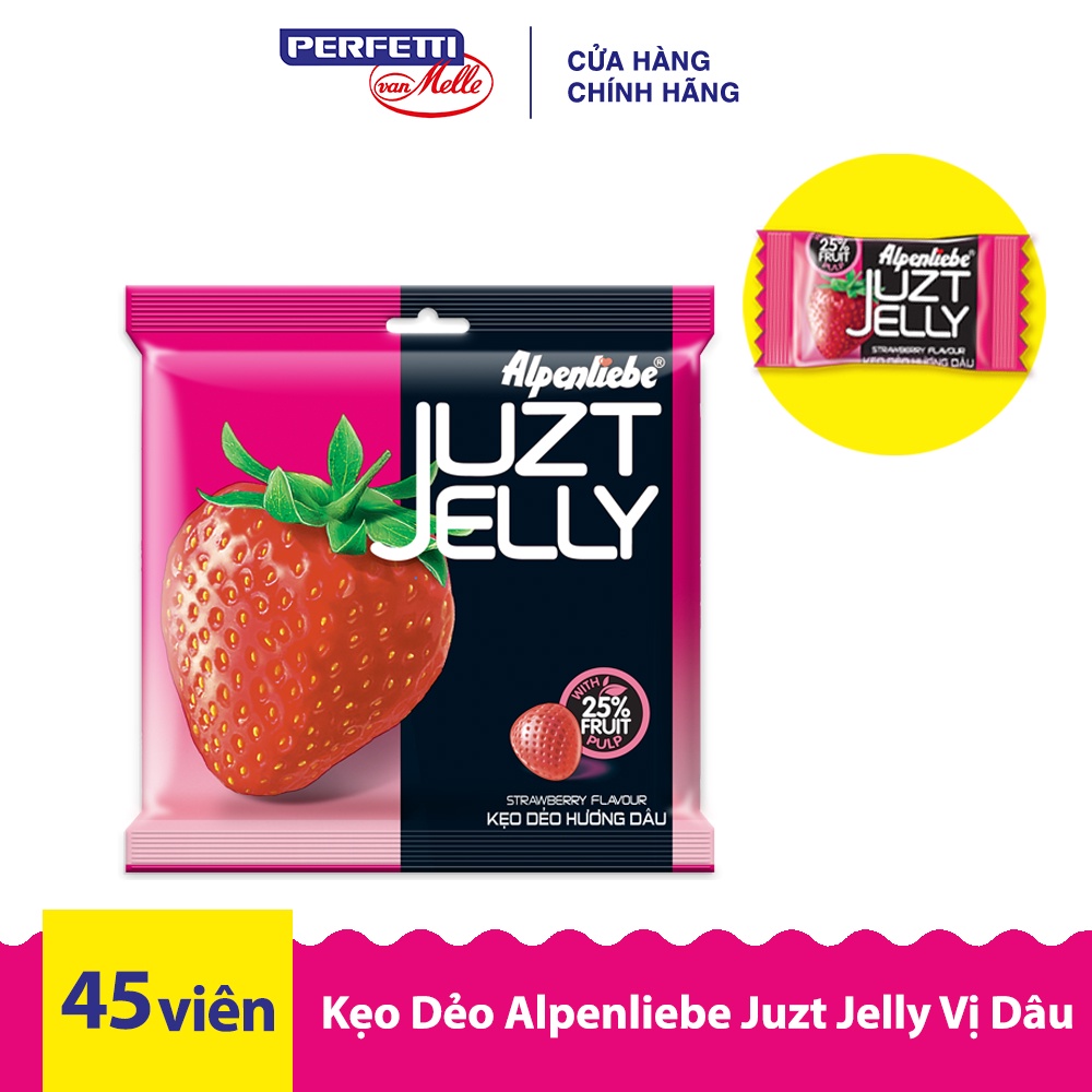 Kẹo Dẻo Alpenliebe Juzt Jelly Vị Dâu - 166.5g