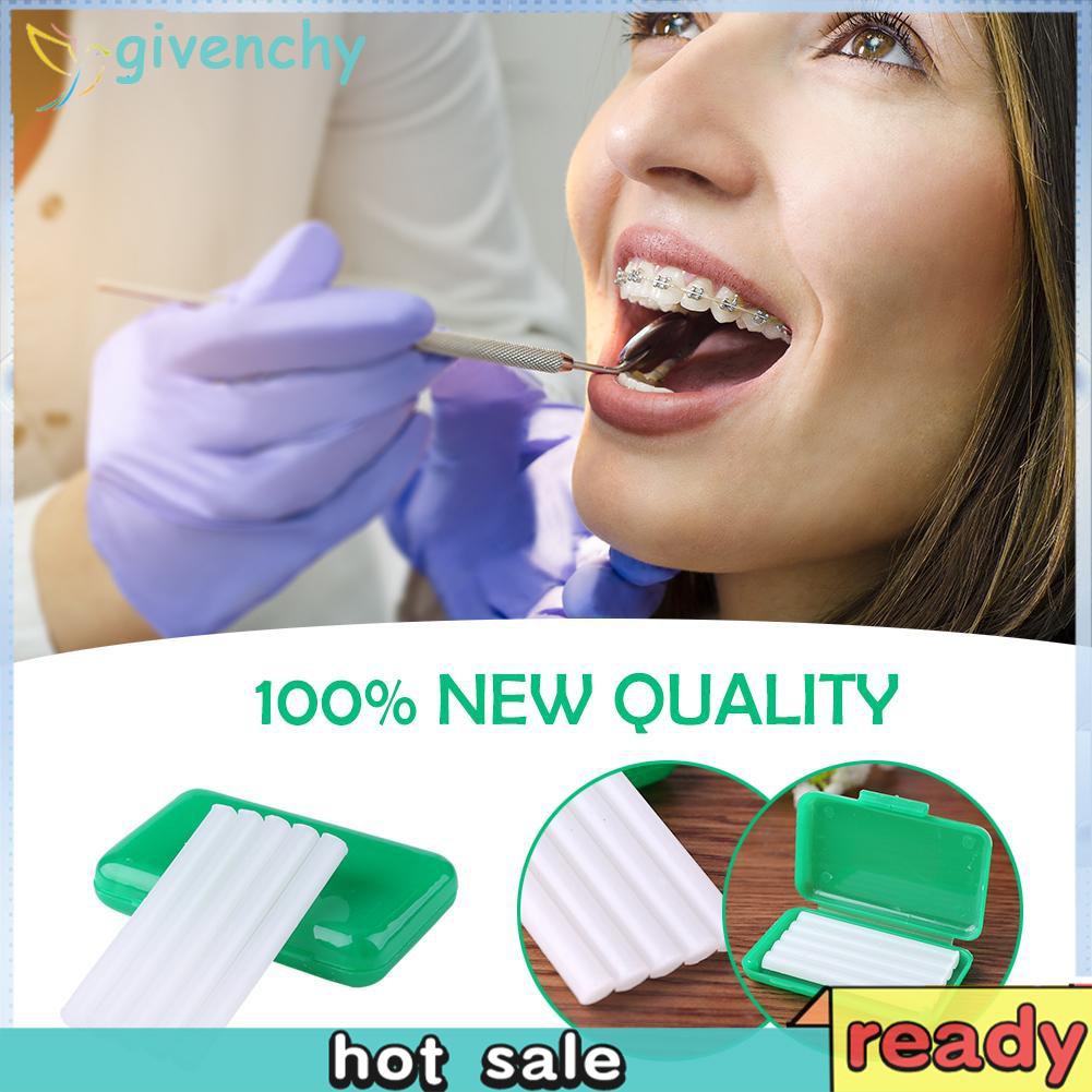 (Hàng Mới Về) Set 5 Thanh Sáp Chỉnh Nha Niềng Răng Có Hương Thơm Dịu Nhẹ