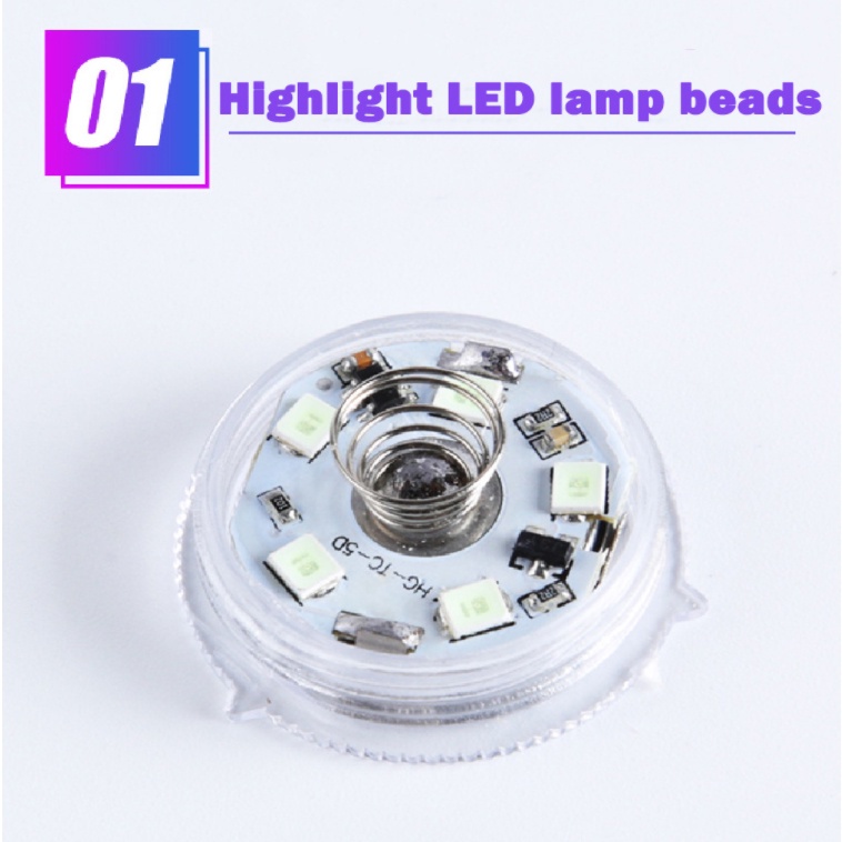 Đèn LED Mini 3 Màu Không Dây Cảm Ứng Lãng Mạn Cho Xe Hơi