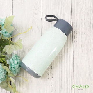 Chai thuỷ tinh 350ml bọc nhựa lúa mạch