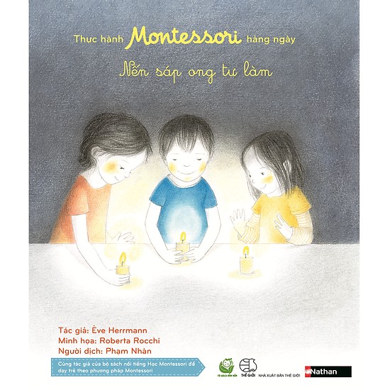 Sách - Thực Hành Montessori Hàng Ngày - Nến Sáp Ong Tự Làm