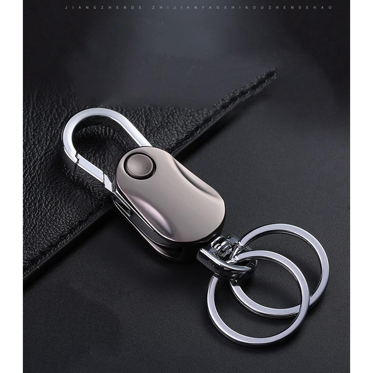 Móc khóa ô tô xe máy đa năng kiêm con quay khui bia bằng Thép INOX kim Loại không gỉ 02MKKL -Minkey