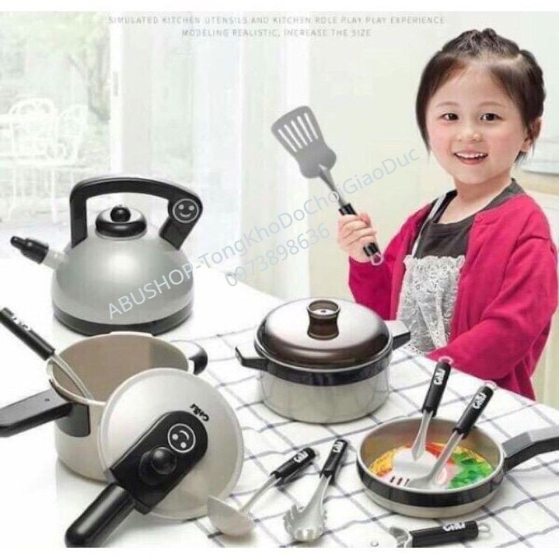 Đồ Chơi Nấu Ăn ❤️Bộ Nấu Ăn Loại To Cao Cấp Mô Phỏng Thật, Home Kitchen Play Set, Đem Đến Trải Nghiệm Hoàn Hảo Cho Bé