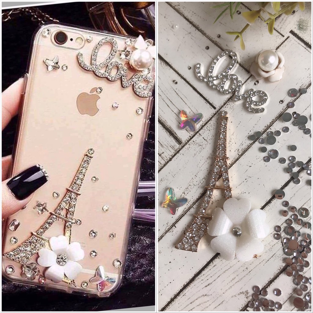 Set Trang Trí Ốp Lưng Mẫu Tháp eiffel