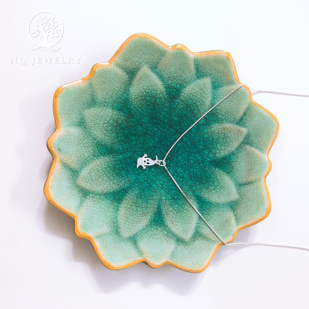 Dây chuyền bạc mặt bóng ma - NQ Jewelry