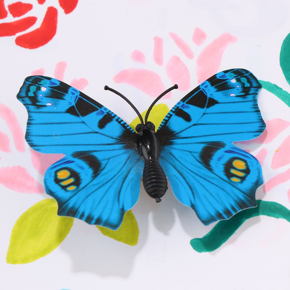 Bộ 5 kẹp tóc trang trí bướm nhựa nhiều màu sắc xinh xắn cho nữ