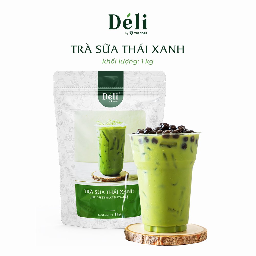 HSD: 18 tháng, nguyên liệu tự pha trà sữa Thái Xanh tại nhà chỉ với 3 phút.